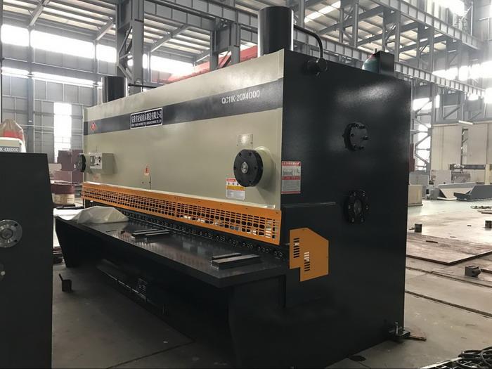 AHYW 20mm thick plate metal guillotine shears 4mtr cutting